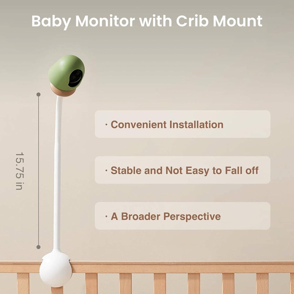 Growing Baby MONAI‎ NIB AI Smart Monitor and Crib Mount